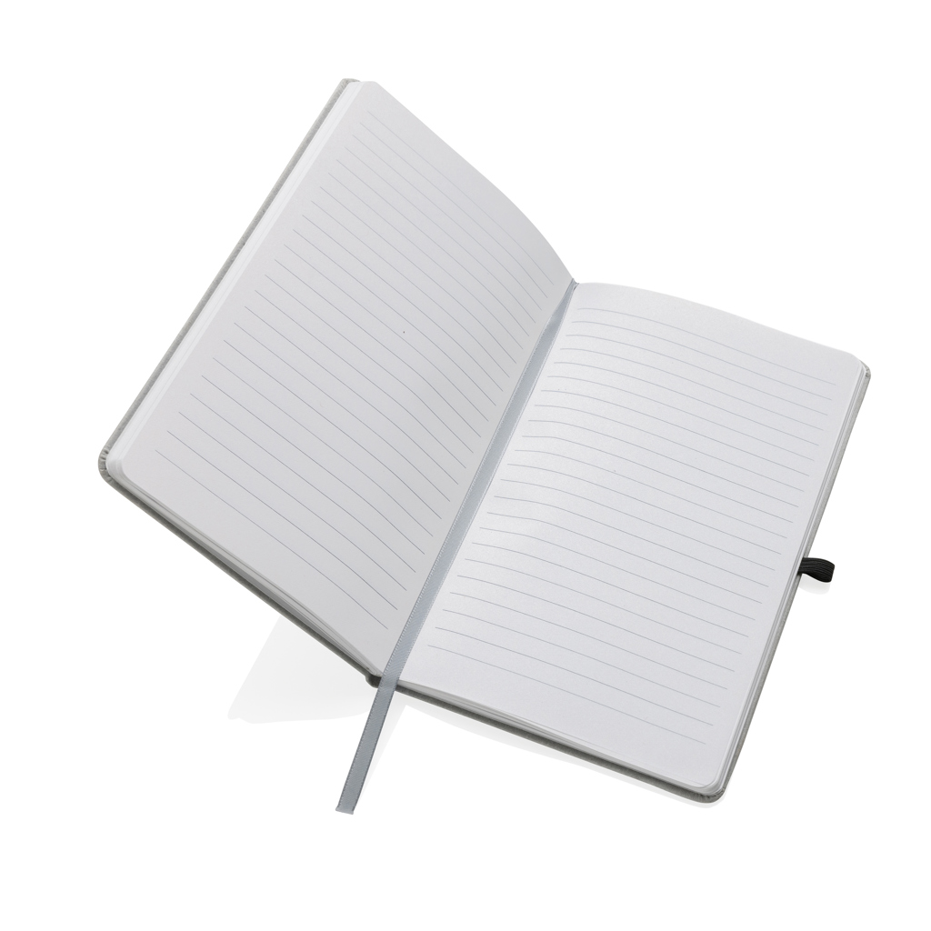 Libreta A5 de cuero reciclado personalizada tapa dura - Oficina - Regalo Promocional Personalizado - imagen 4