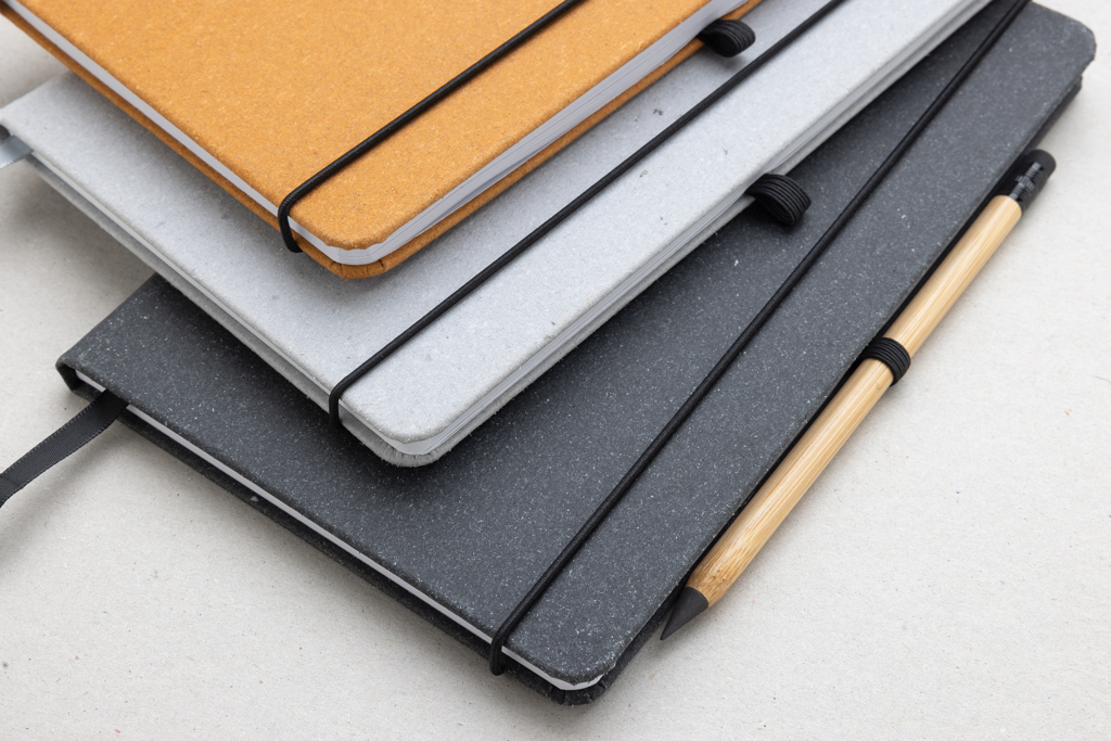 Libreta A5 de cuero reciclado personalizada tapa dura - Oficina - Regalo Promocional Personalizado - imagen 11