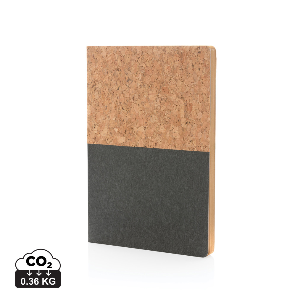 Libreta A5 de corcho y kraft - Oficina - Regalo Promocional Personalizado