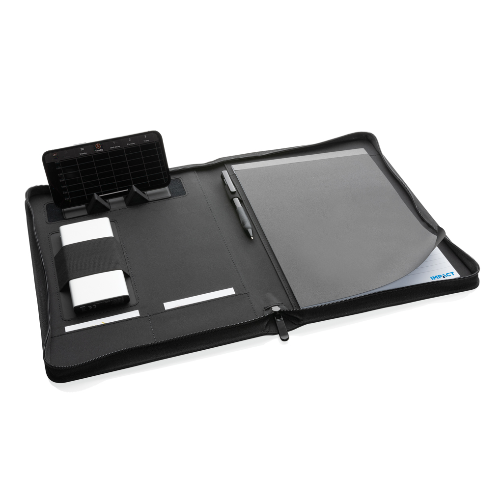 Portafolio personalizado tecnológico 300D Impact Aware con cremallera - Oficina - Regalo Promocional Personalizado - imagen 6