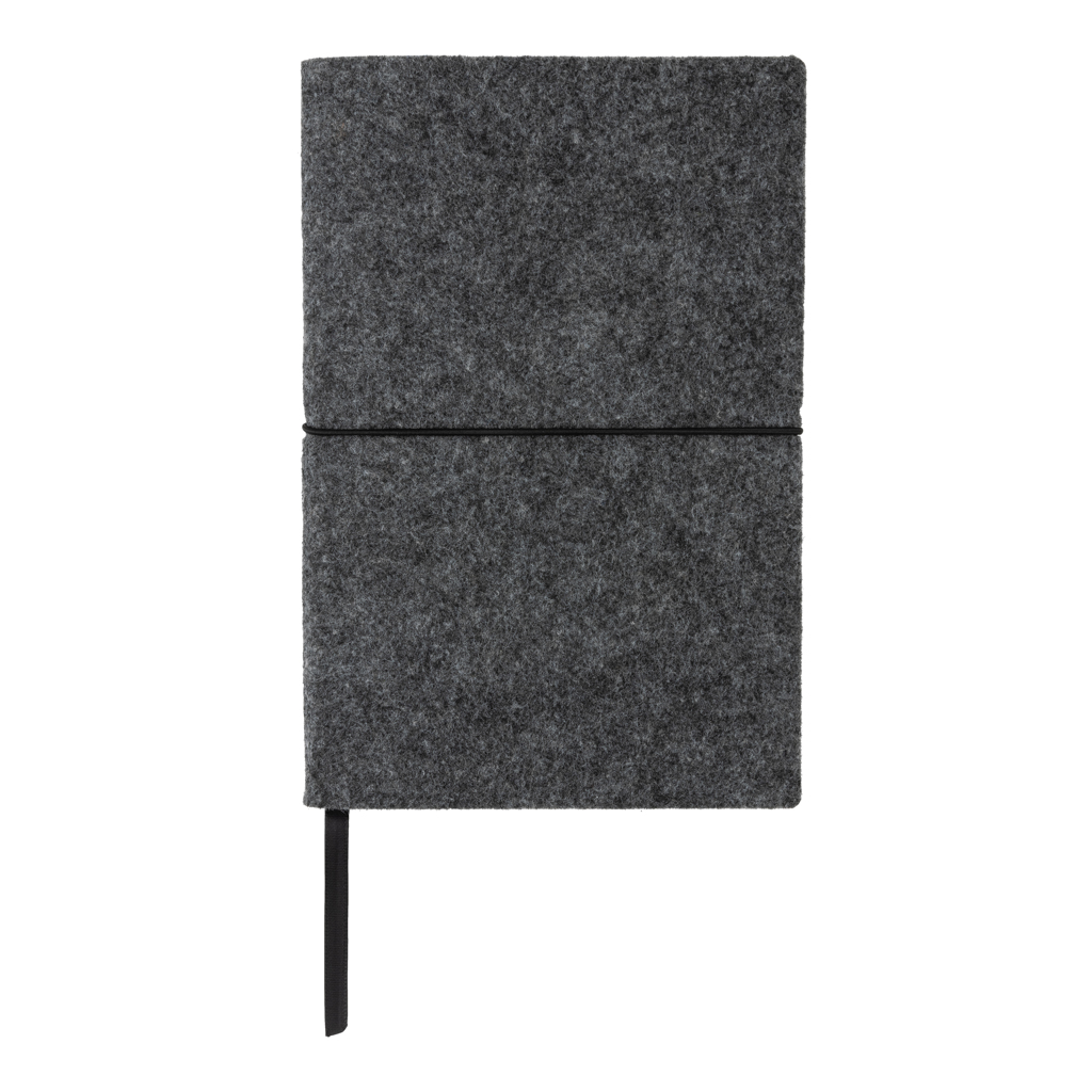 Libreta A5 tapa blanda de fieltro reciclado - Oficina - Regalo Promocional Personalizado - imagen 5