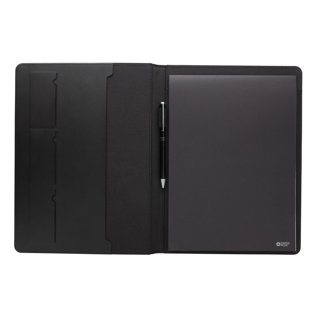 Portafolio A4 personalizado Swiss Peak Script AWARE de poliéster reciclado - Portadocumentos personalizados - Regalo Promocional Personalizado - imagen 8