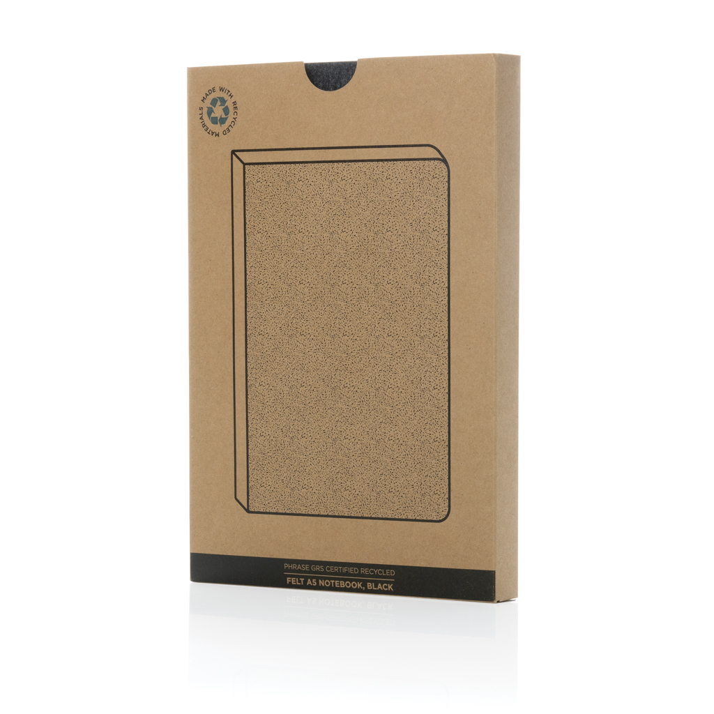 Cuaderno reciclado personalizado certificado Phrase GRS de fieltro reciclado - Oficina - Regalo Promocional Personalizado - imagen 10