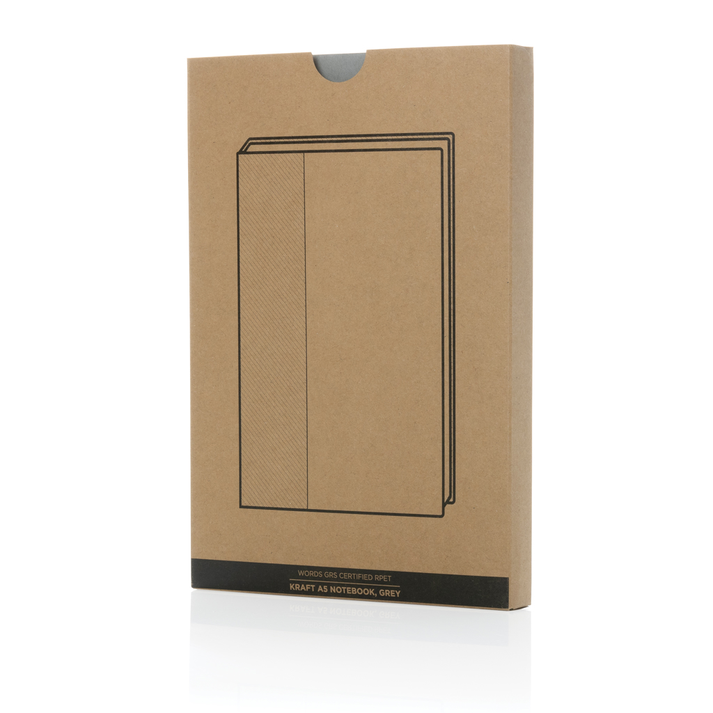 Libreta Kraft A5 personalizada Words GRS certificada RPET - Oficina - Regalo Promocional Personalizado - imagen 10