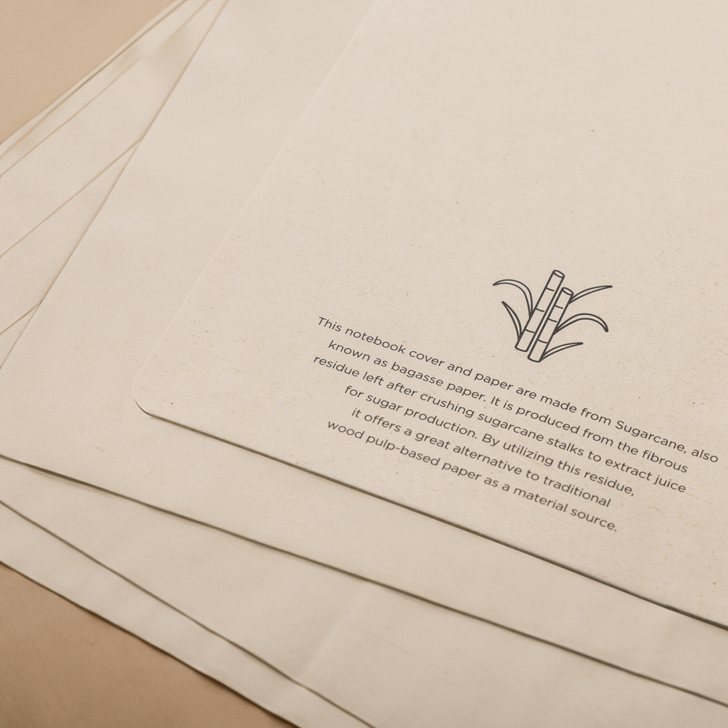 Libreta A5 Stylo de papel de caña de azúcar - Oficina - Regalo Promocional Personalizado - imagen 12