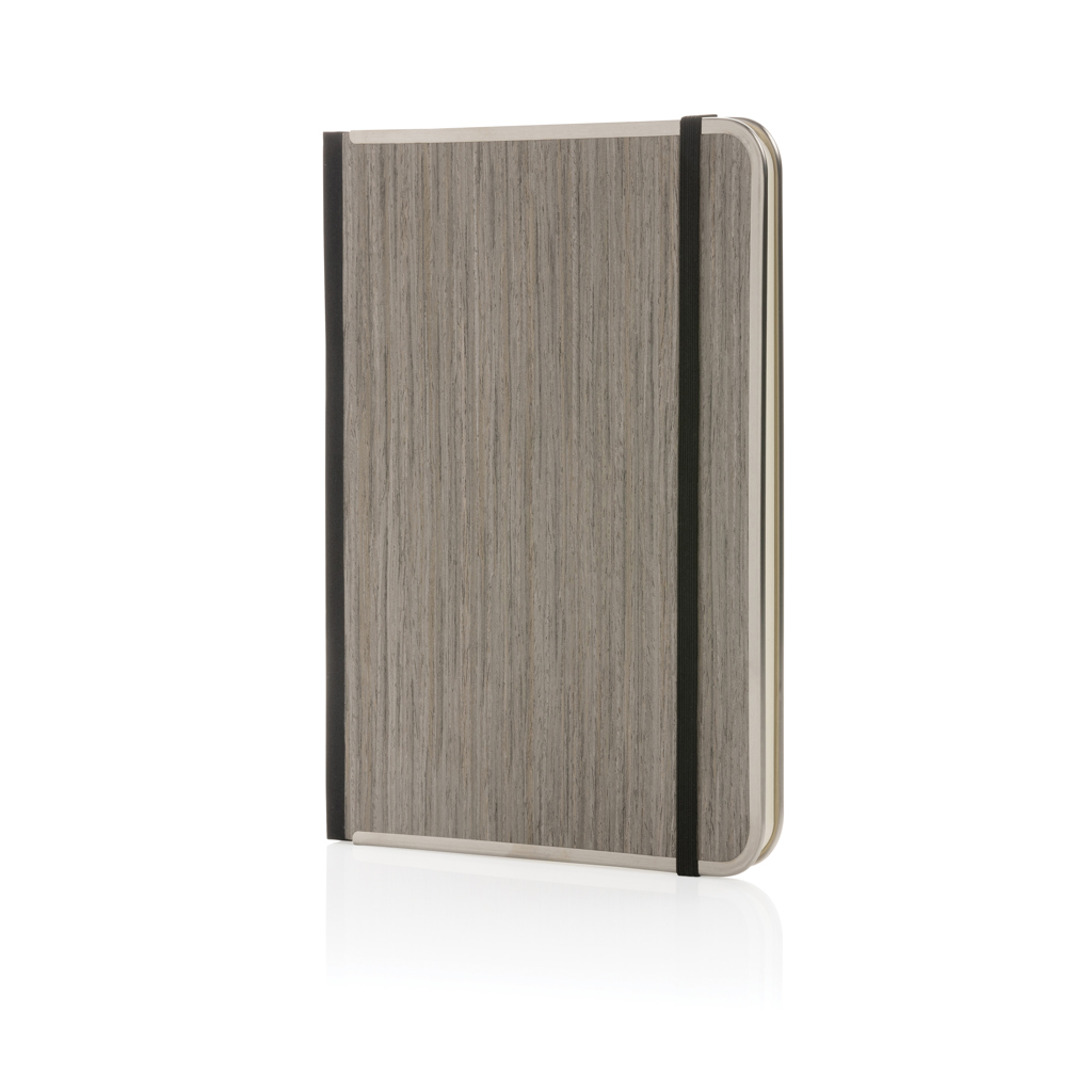 Cuaderno A5 con tapa de madera FSC personalizado de lujo Treeline - Oficina - Regalo Promocional Personalizado - vista alternativa