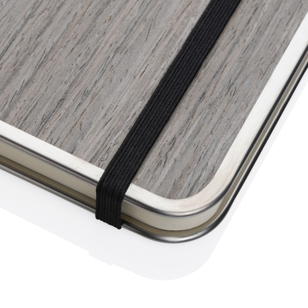 Cuaderno A5 con tapa de madera FSC personalizado de lujo Treeline - Oficina - Regalo Promocional Personalizado - imagen 7