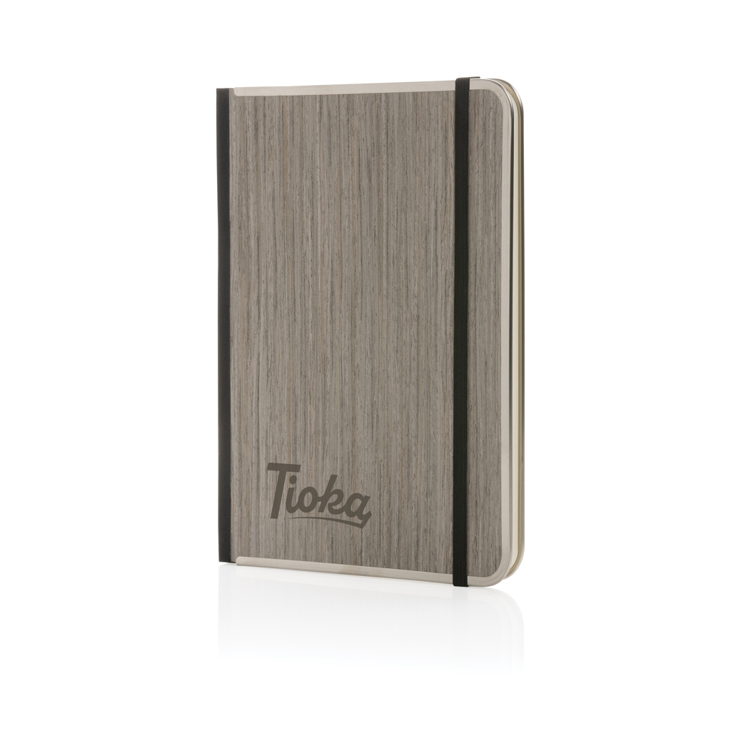 Cuaderno A5 con tapa de madera FSC personalizado de lujo Treeline - Oficina - Regalo Promocional Personalizado - imagen 8
