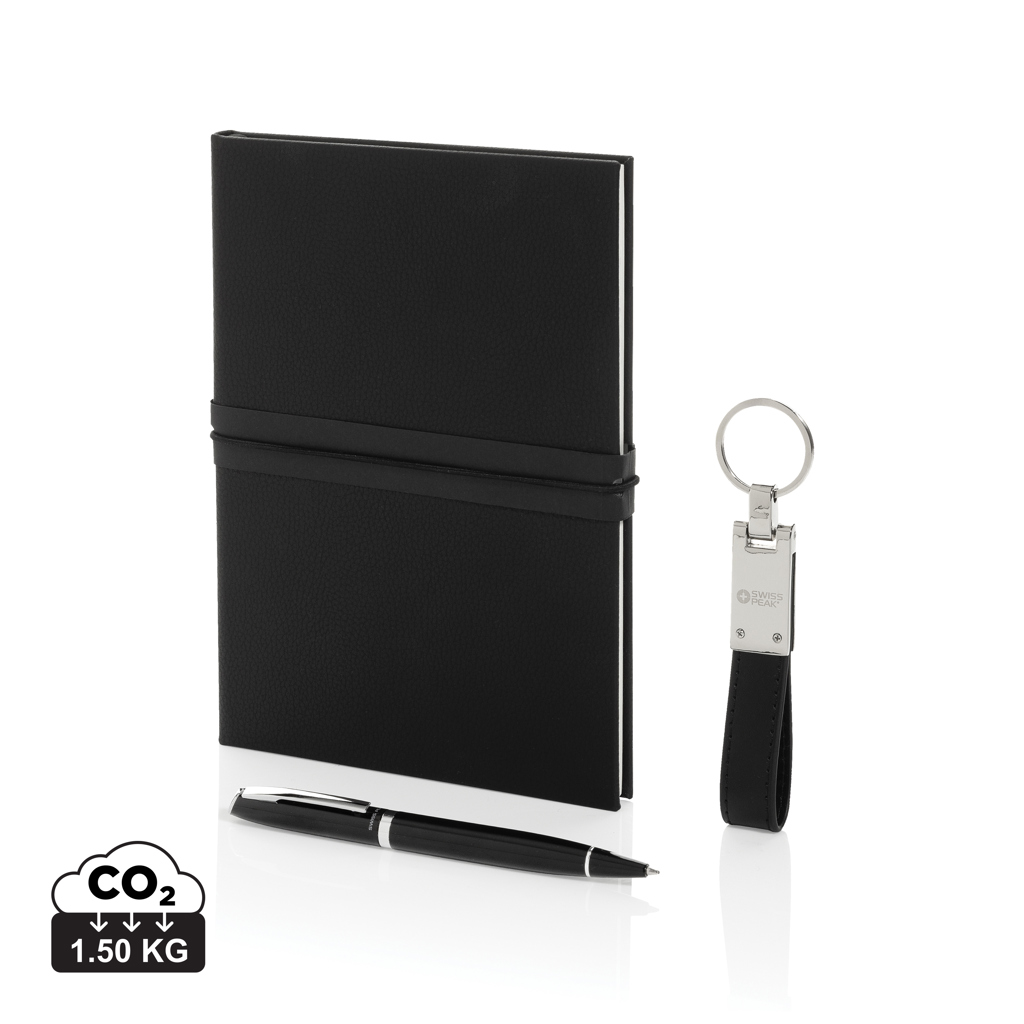Set de regalo business Swiss Peak con certificación RCS - Set de escritura personalizados - Regalo Promocional Personalizado