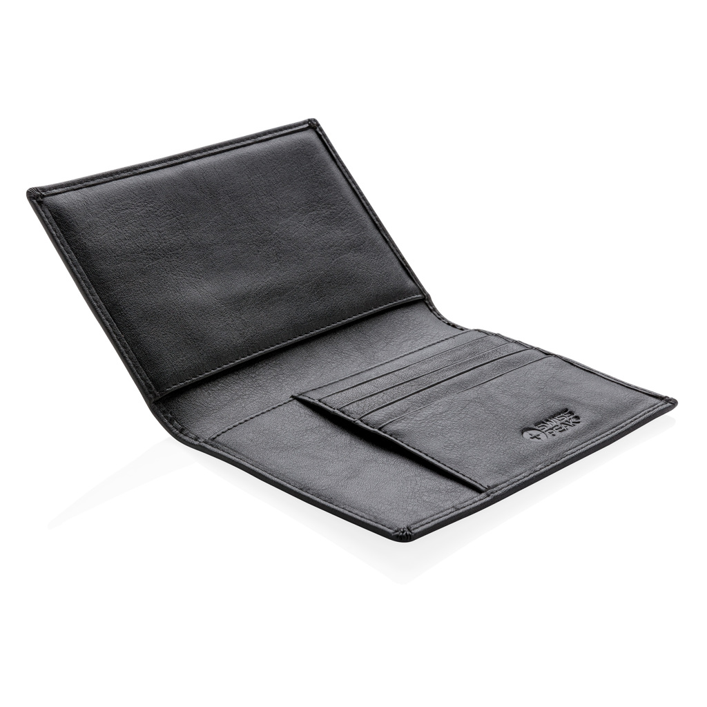 Cartera para pasaporte personalizada RFID Swiss Peak anti escáner - Carteras y monederos personalizados - Regalo Promocional Personalizado - imagen 4