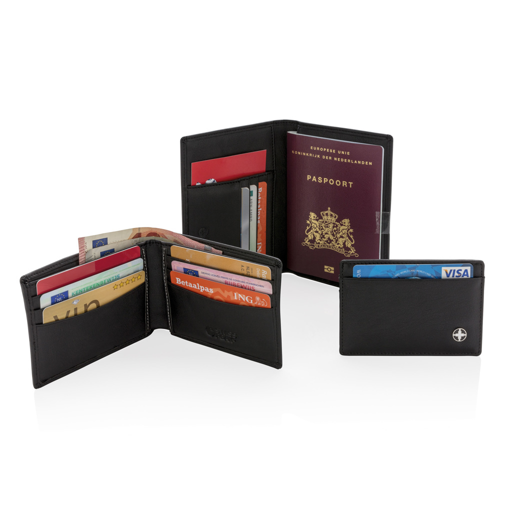 Cartera para pasaporte personalizada RFID Swiss Peak anti escáner - Carteras y monederos personalizados - Regalo Promocional Personalizado - imagen 10
