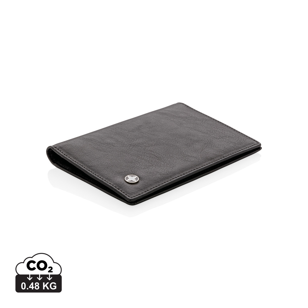 Cartera para pasaporte personalizada RFID Swiss Peak anti escáner - Carteras y monederos personalizados - Regalo Promocional Personalizado