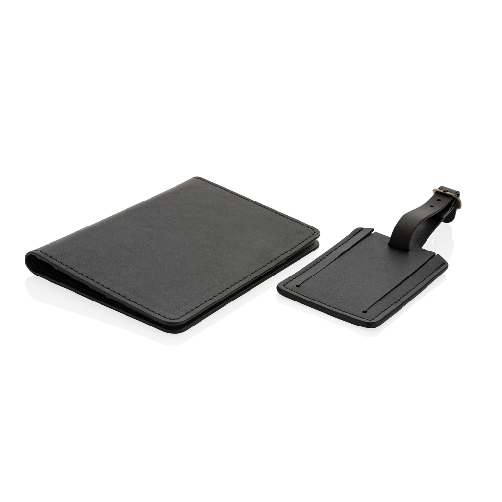 Set regalo viaje personalizado de PU reciclado Swiss Peak GRS - Viaje - Regalo Promocional Personalizado - imagen 2