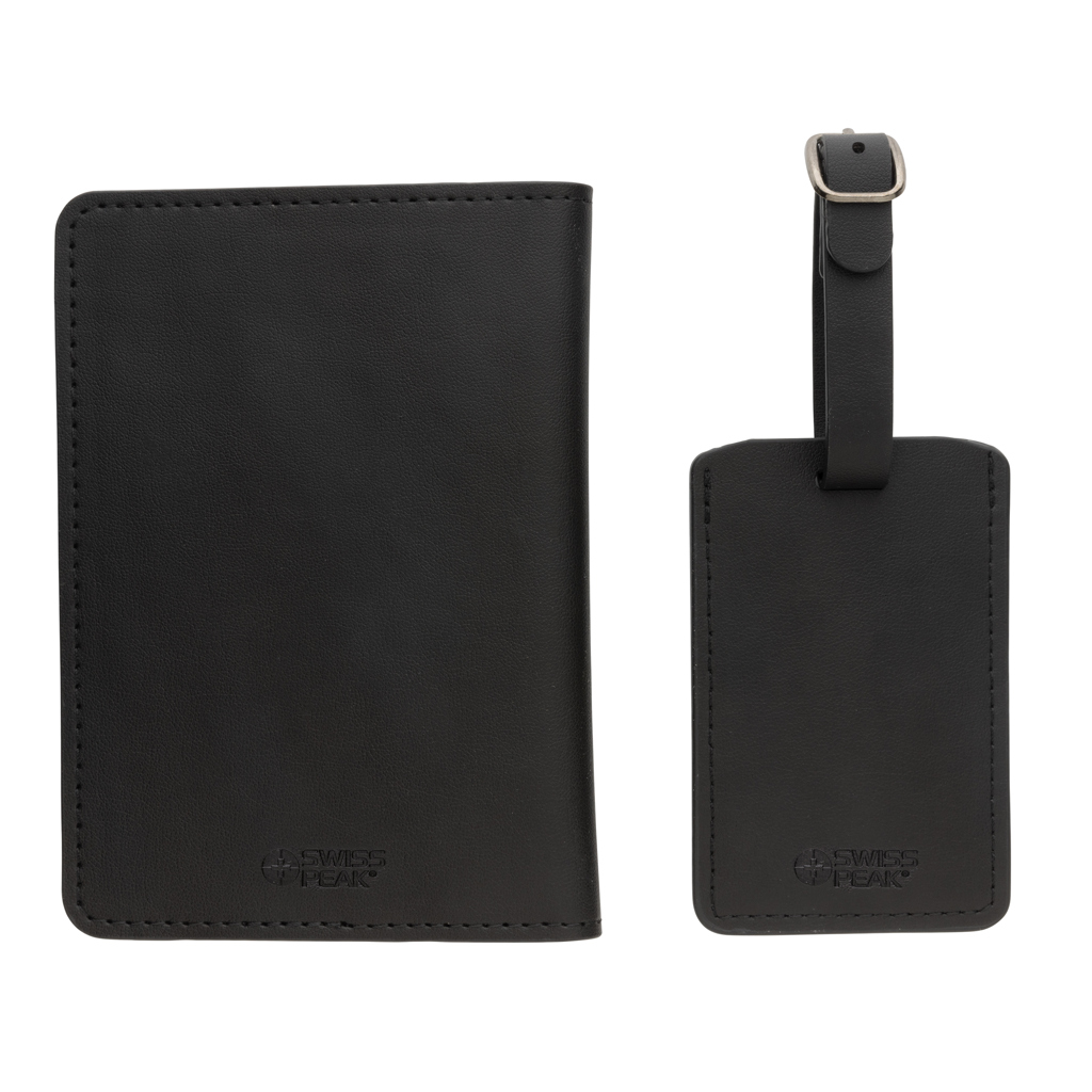 Set regalo viaje personalizado de PU reciclado Swiss Peak GRS - Viaje - Regalo Promocional Personalizado - imagen 4