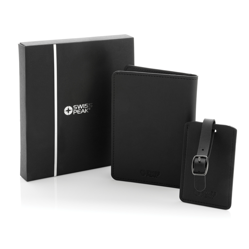 Set regalo viaje personalizado de PU reciclado Swiss Peak GRS - Viaje - Regalo Promocional Personalizado - imagen 8