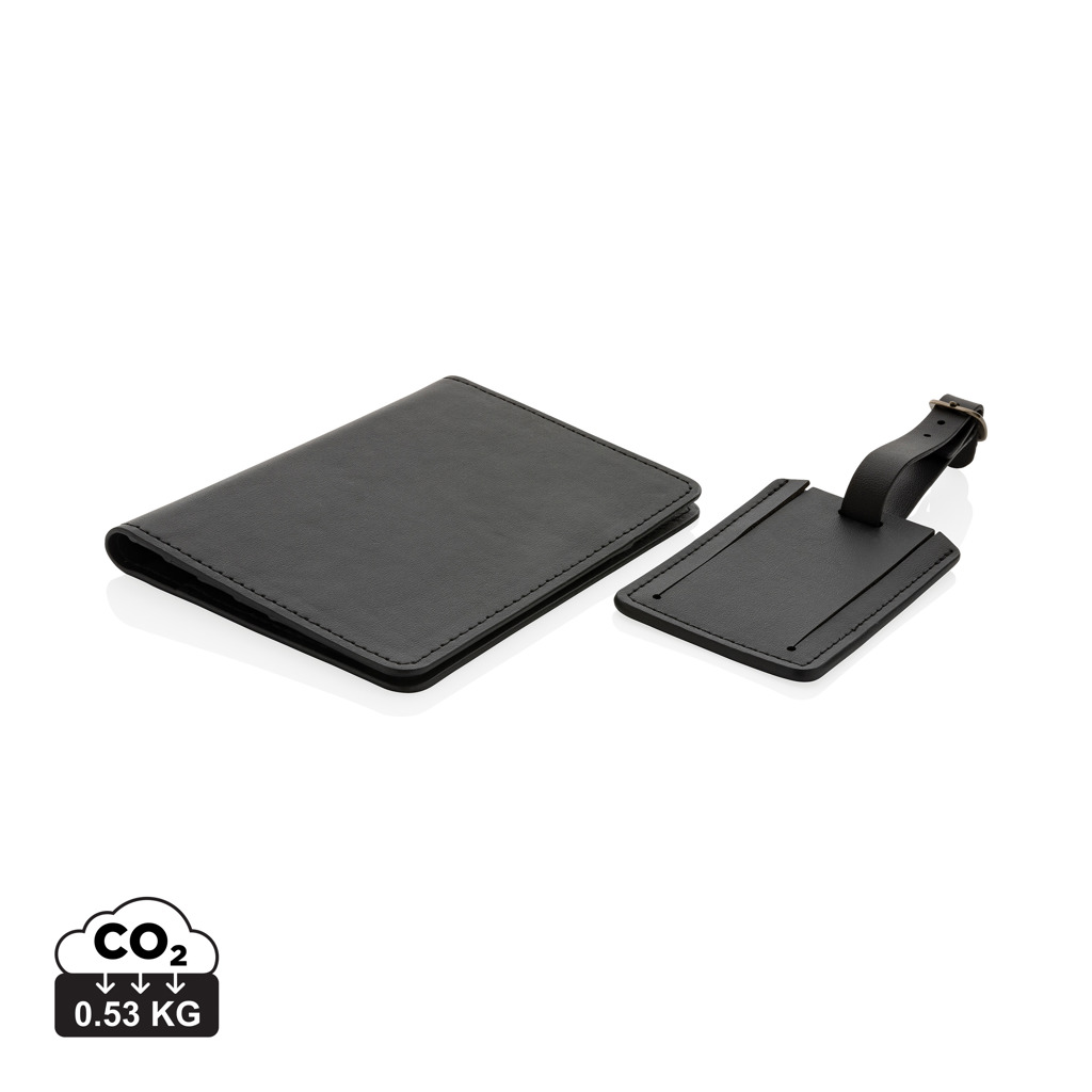 Set regalo viaje personalizado de PU reciclado Swiss Peak GRS