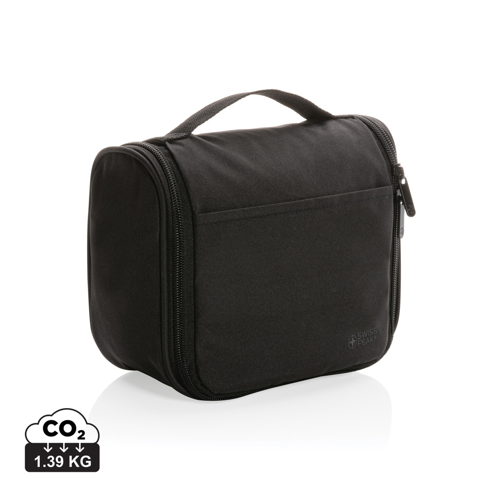 Neceser personalizado Swiss Peak Lohan Aware de poliéster reciclado - Neceseres personalizados - Regalo Promocional Personalizado