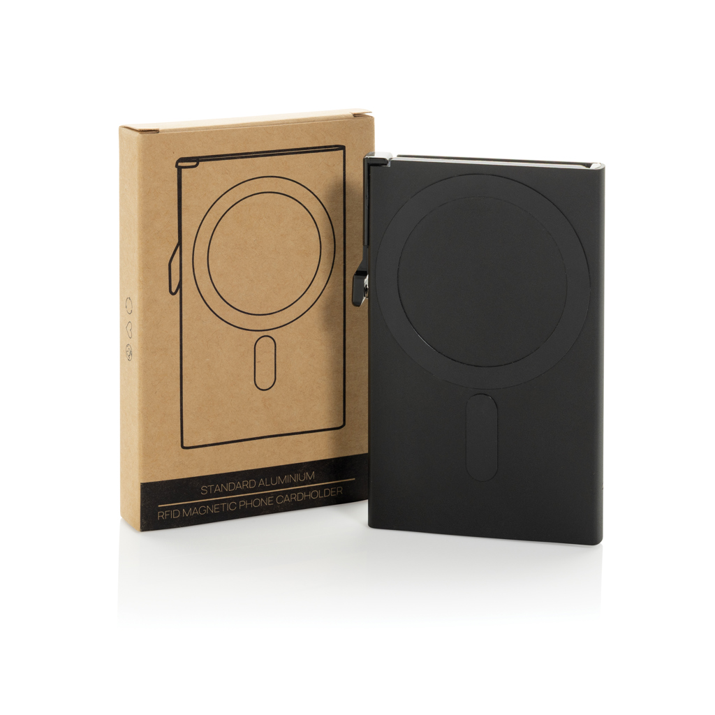 Tarjetero magnético RFID de aluminio para teléfono - Viaje - Regalo Promocional Personalizado - imagen 4