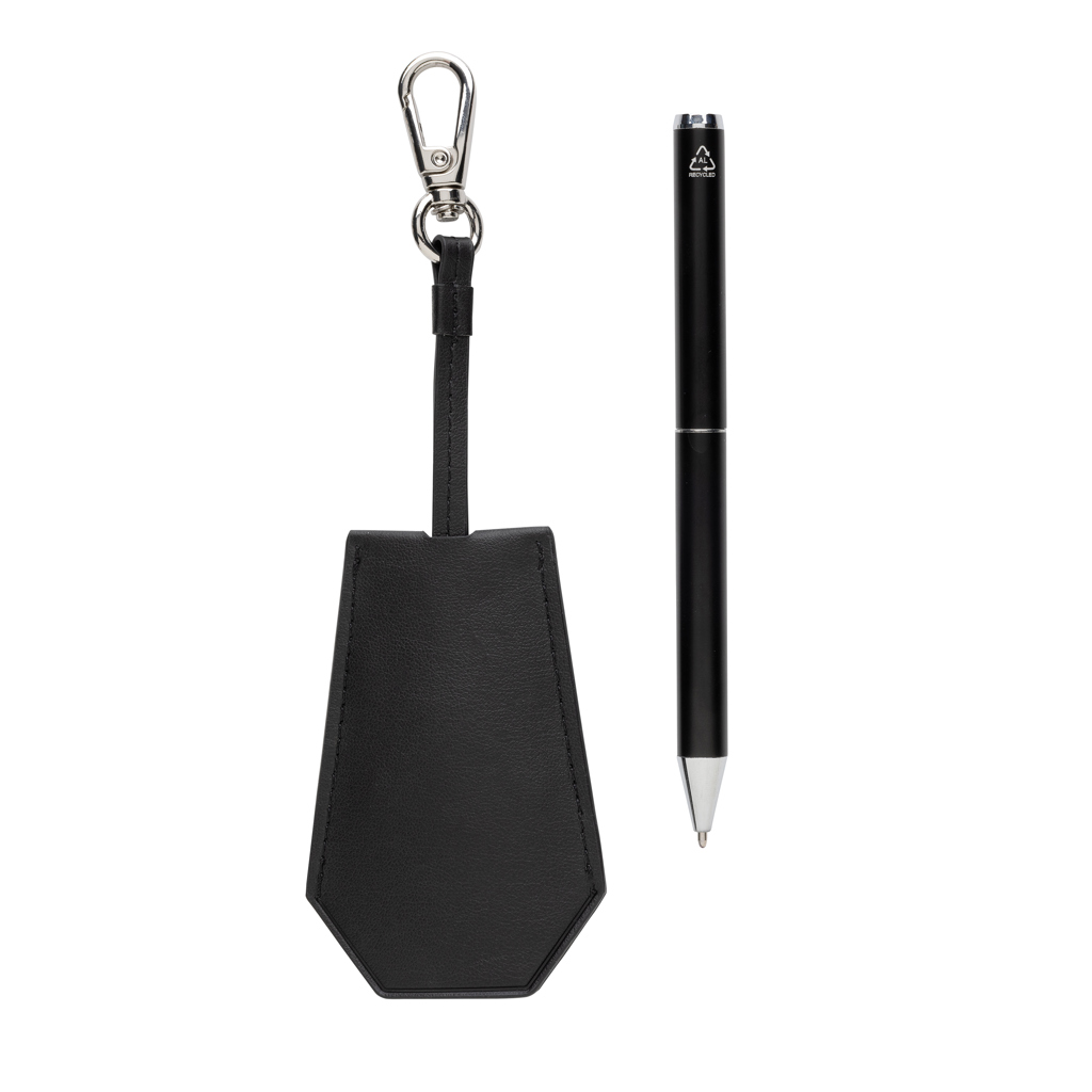 Set  bolígrafos llavero personalizado Tula de PU reciclado RCS - Set de escritura personalizados - Regalo Promocional Personalizado - imagen 4
