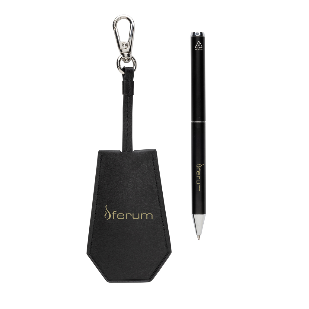 Set  bolígrafos llavero personalizado Tula de PU reciclado RCS - Set de escritura personalizados - Regalo Promocional Personalizado - imagen 7