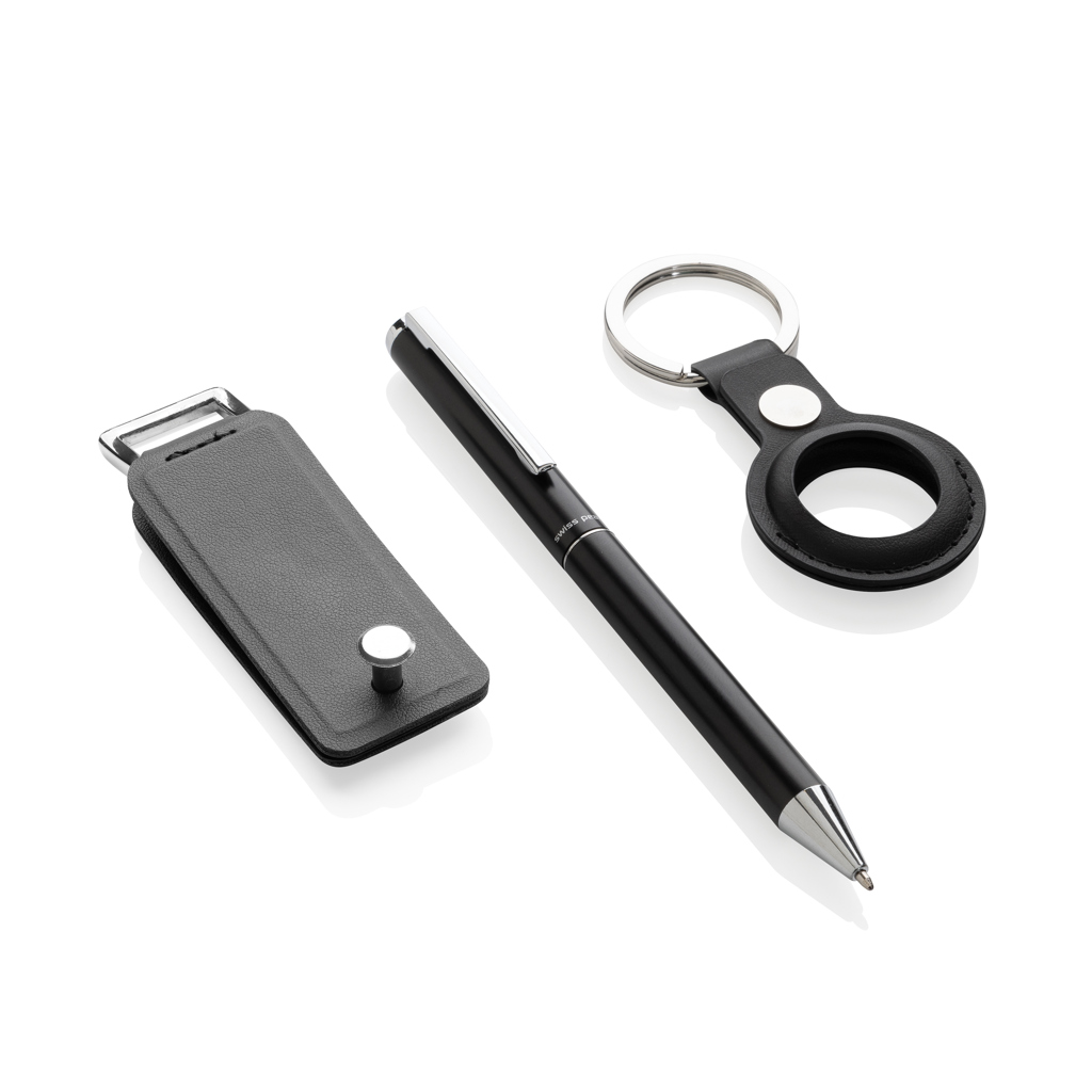 Set regalo 3 piezas personalizado Tula de lujo rPU certificado RCS - Set de escritura personalizados - Regalo Promocional Personalizado - imagen 3