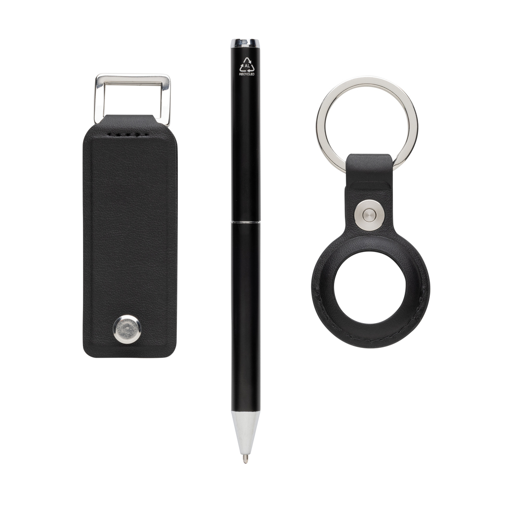 Set regalo 3 piezas personalizado Tula de lujo rPU certificado RCS - Set de escritura personalizados - Regalo Promocional Personalizado - imagen 5