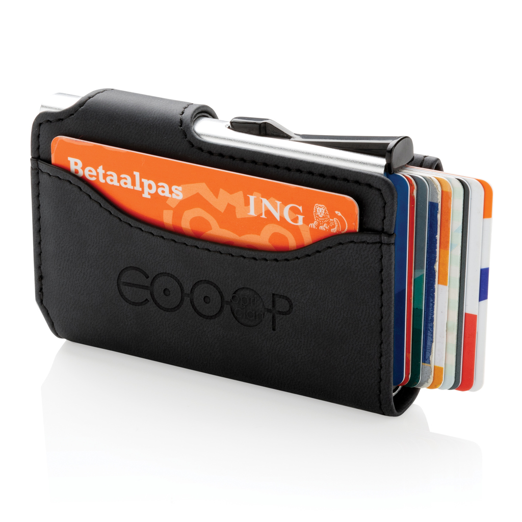 Tarjetero RFID personalizado de aluminio con billetera PU - Viaje - Regalo Promocional Personalizado - imagen 8