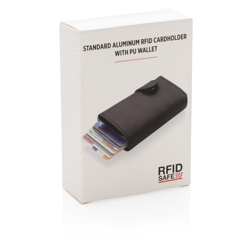 Tarjetero RFID personalizado de aluminio con billetera PU - Viaje - Regalo Promocional Personalizado - imagen 11