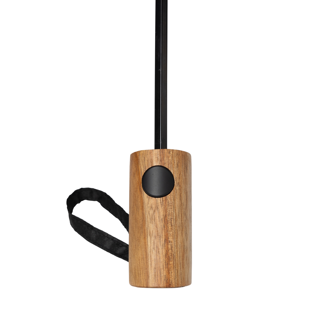 Mini paraguas personalizado Kaycey 21" Aware RPET con acacia - Paraguas personalizados - Regalo Promocional Personalizado - imagen 5