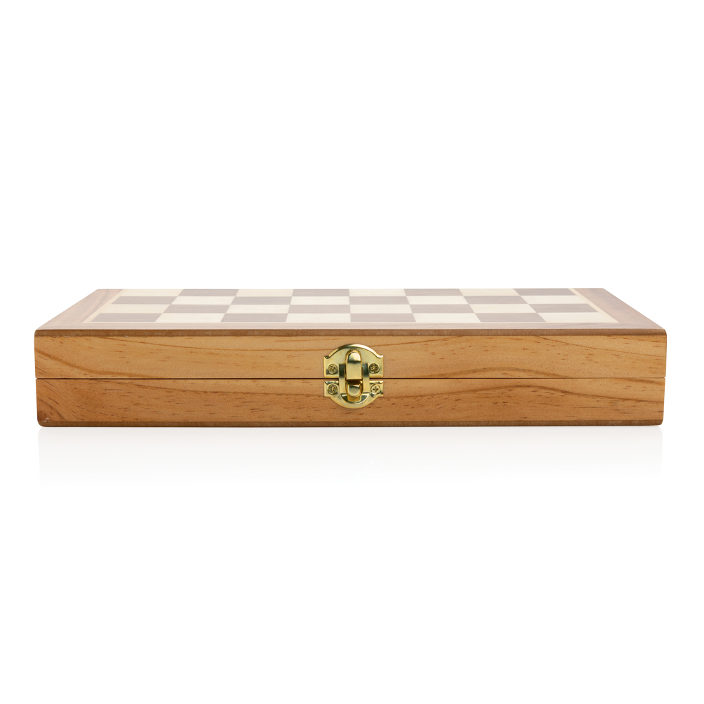 Juego ajedrez personalizado plegable Luxury madera certificada FSC - Niños y Juegos - Regalo Promocional Personalizado - imagen 7