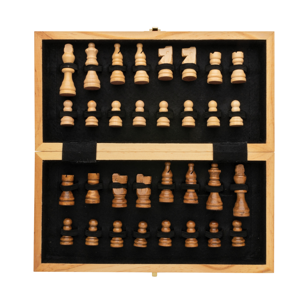 Juego ajedrez personalizado plegable Luxury madera certificada FSC - Niños y Juegos - Regalo Promocional Personalizado - imagen 8