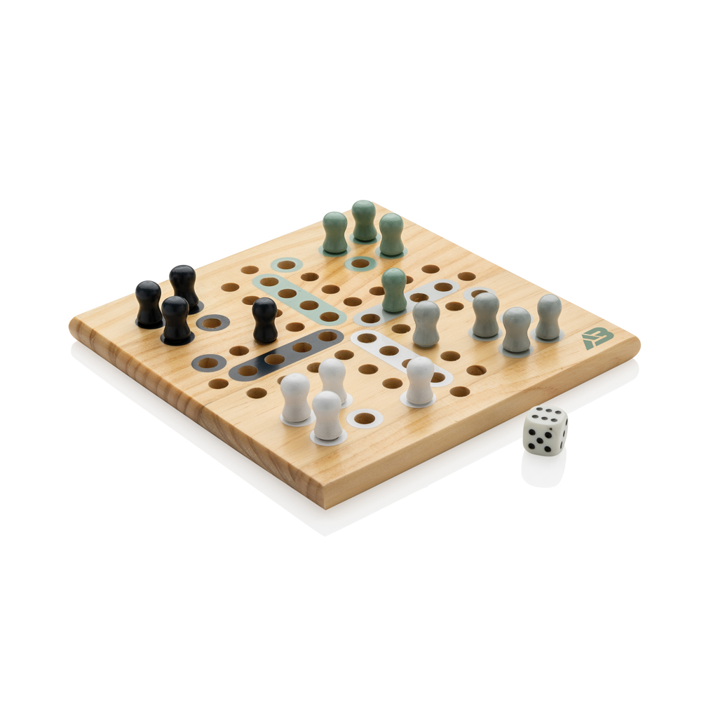 Juego personalizado Ludo madera Claire certificada FSC - Niños y Juegos - Regalo Promocional Personalizado - imagen 4