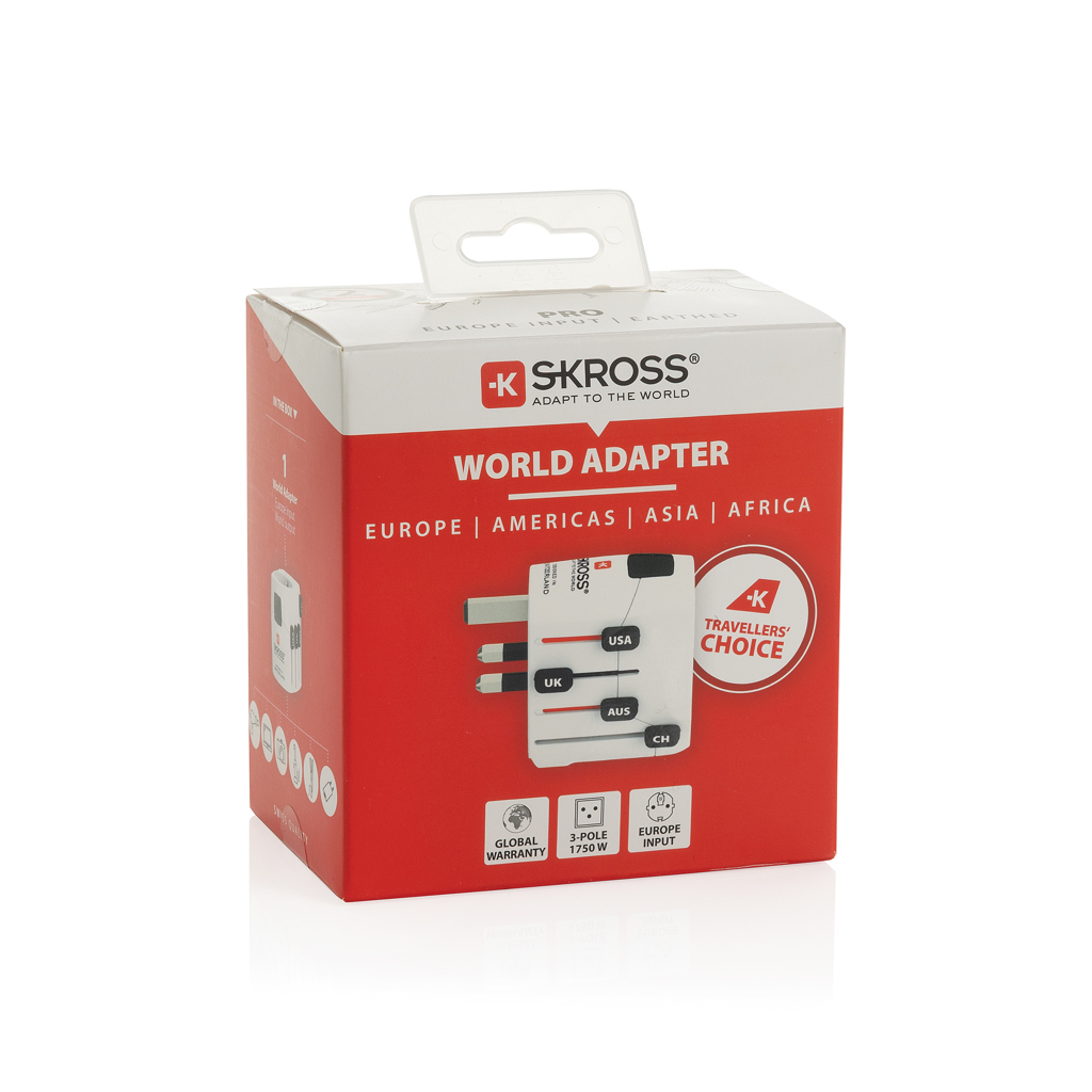 Adaptador viaje mundial personalizado SKROSS Pro 3 polos - Tecnología - Regalo Promocional Personalizado - imagen 8