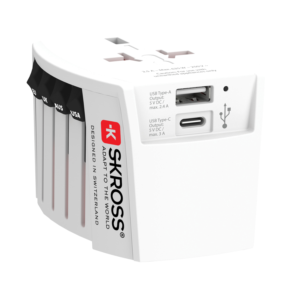 Adaptador viaje mundial personalizado SKROSS USB MUV con USB C - Tecnología - Regalo Promocional Personalizado - vista alternativa