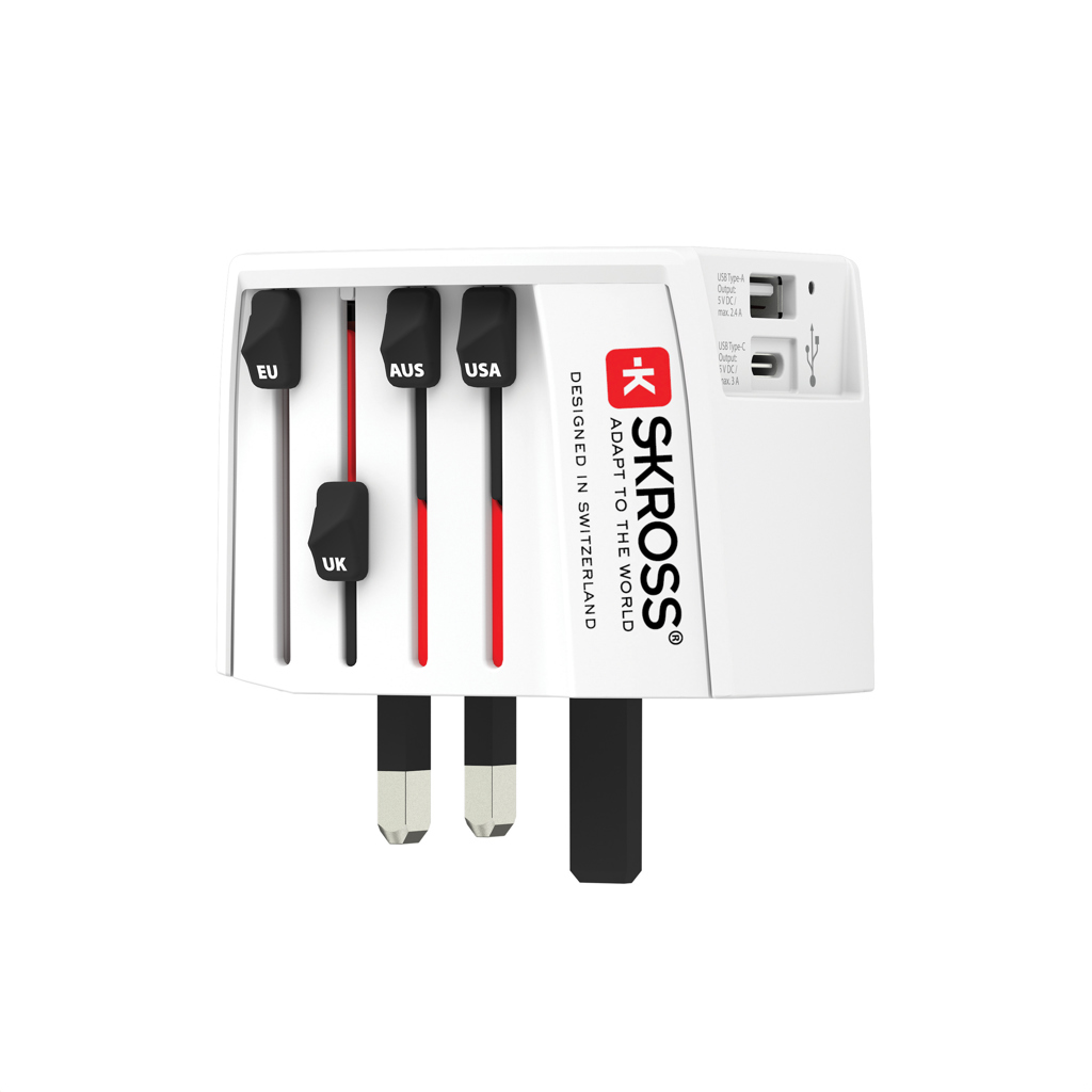 Adaptador viaje mundial personalizado SKROSS USB MUV con USB C - Tecnología - Regalo Promocional Personalizado - imagen 3