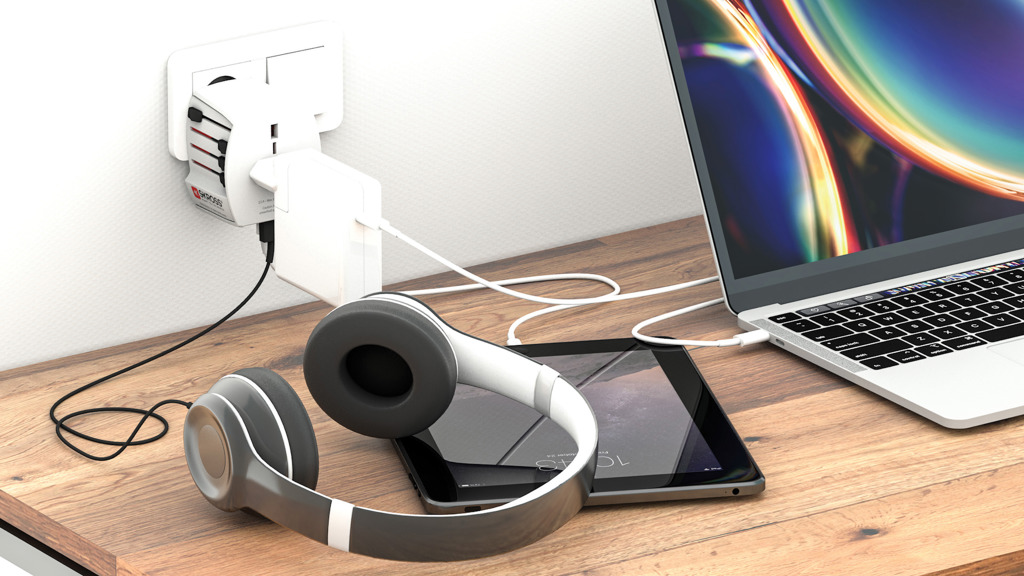 Adaptador viaje mundial personalizado SKROSS USB MUV con USB C - Tecnología - Regalo Promocional Personalizado - imagen 5