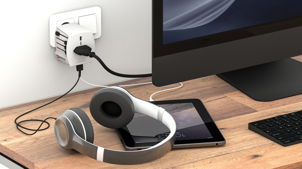 Adaptador viaje mundial personalizado SKROSS USB MUV con USB C - Tecnología - Regalo Promocional Personalizado - imagen 6