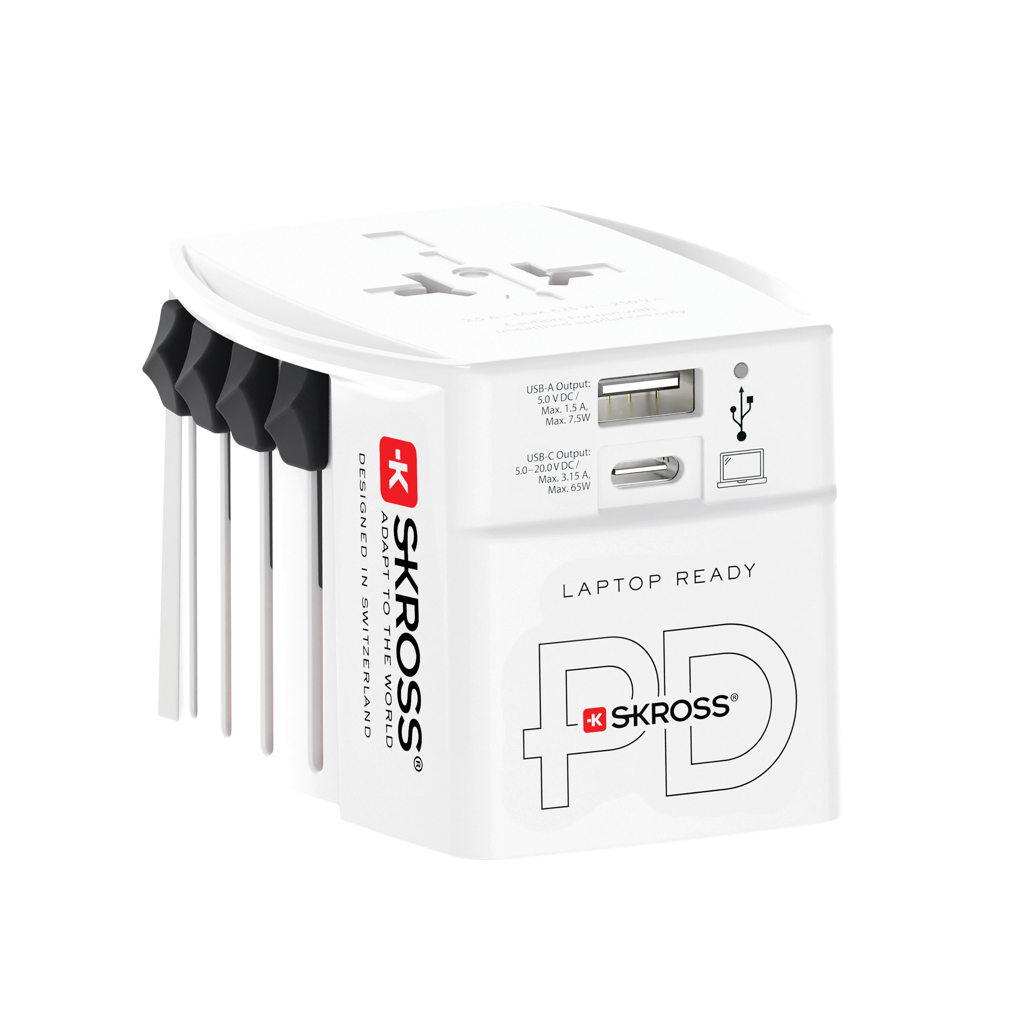 Adaptador viaje mundial personalizado SKROSS MUV 65W PD con cable C USB - Tecnología - Regalo Promocional Personalizado - vista alternativa