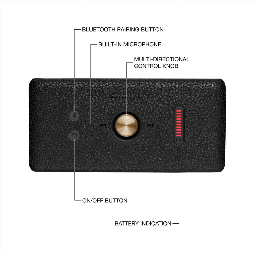 Altavoz Marshall Emberton III 31H+ - Tecnología - Regalo Promocional Personalizado - imagen 5