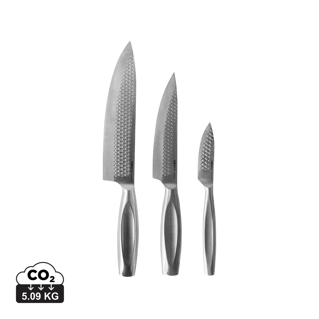 Set Cuchillos Cocina personalizado Monaco+ BOSKA 3 piezas - Otros accesorios cocina - Regalo Promocional Personalizado