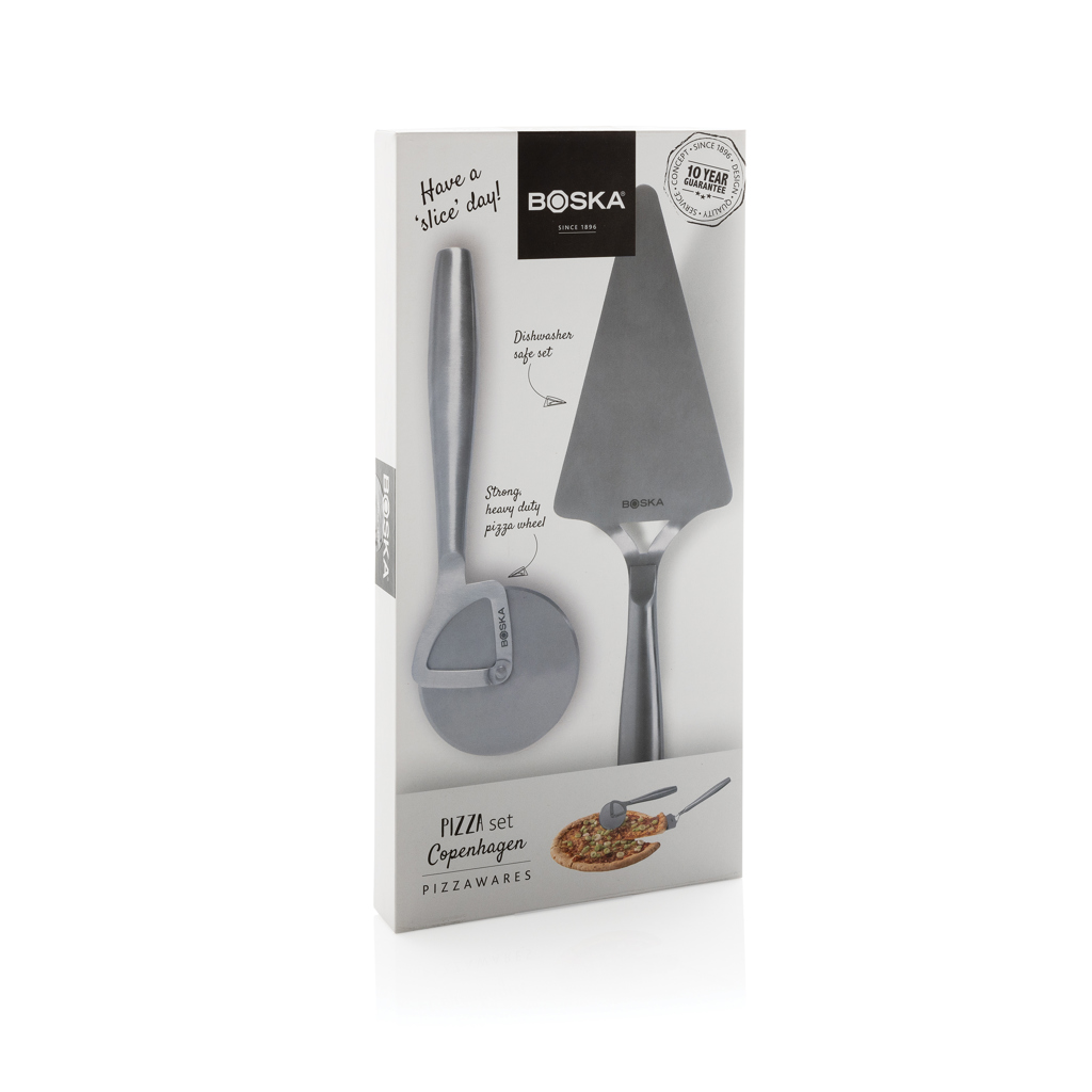 Set pizza personalizado Copenhagen BOSKA cortador y espátula - Otros accesorios cocina - Regalo Promocional Personalizado - imagen 7