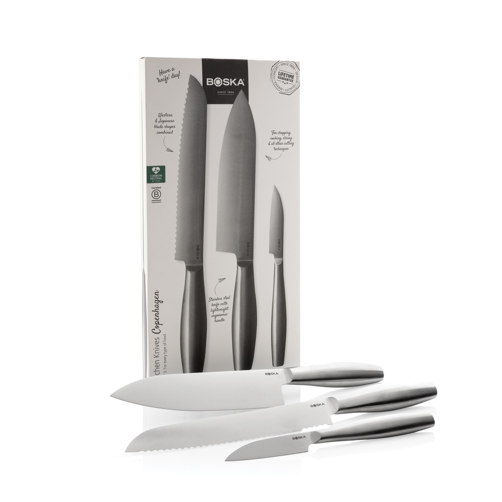 Set de Cuchillos de Cocina Copenhagen personalizado BOSKA 3 piezas - Otros accesorios cocina - Regalo Promocional Personalizado - imagen 7