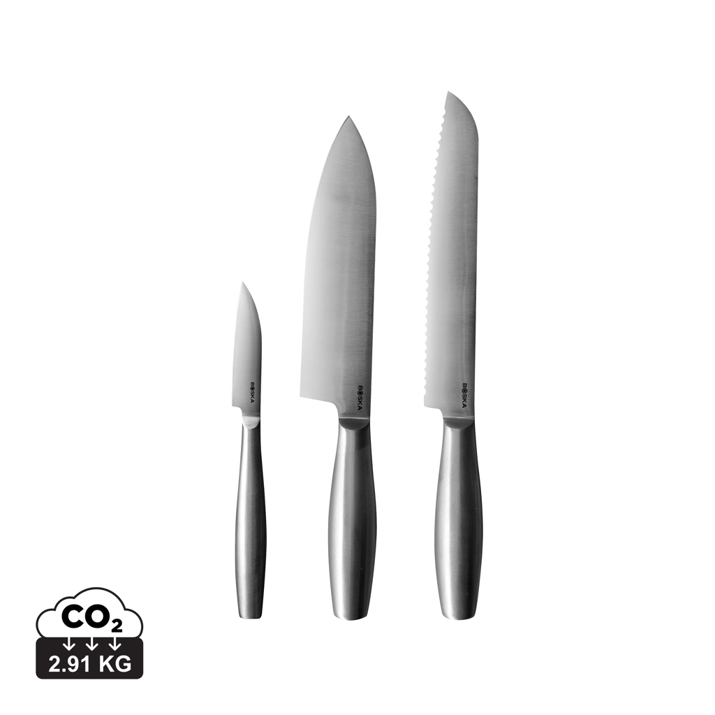 Set de Cuchillos de Cocina Copenhagen personalizado BOSKA 3 piezas - Otros accesorios cocina - Regalo Promocional Personalizado