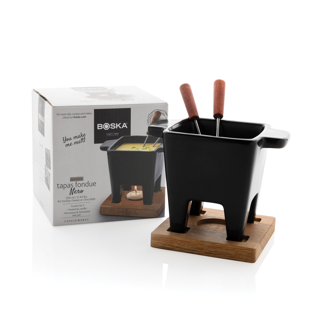Fondue de Tapas personalizada Nero BOSKA 300ml - Otros accesorios cocina - Regalo Promocional Personalizado - imagen 8