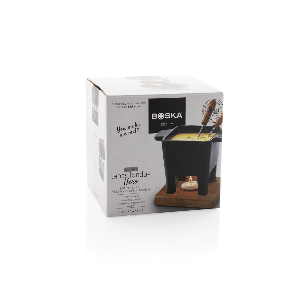 Fondue de Tapas personalizada Nero BOSKA 300ml - Otros accesorios cocina - Regalo Promocional Personalizado - imagen 9
