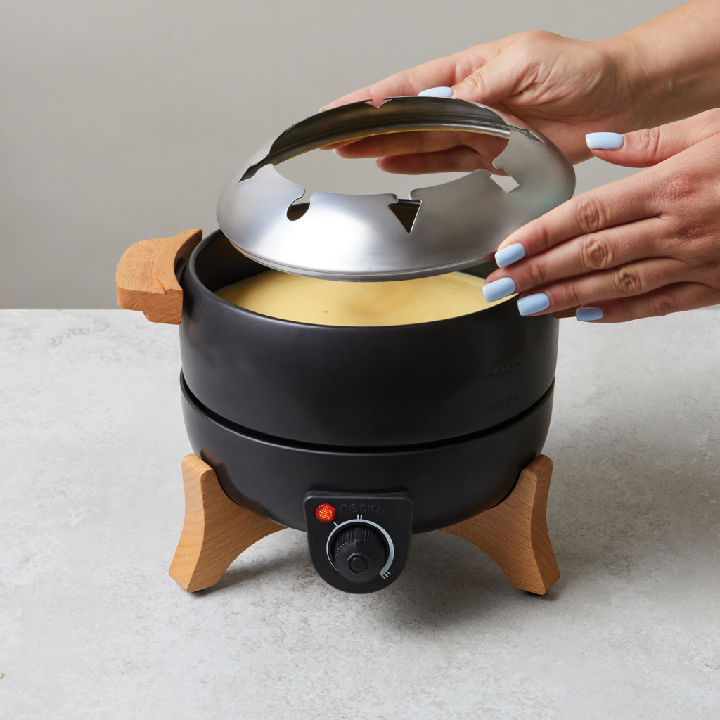 Set fondue eléctrica para fiestas BOSKA 2,3 L (tipo F UE) - Otros accesorios cocina - Regalo Promocional Personalizado - imagen 9