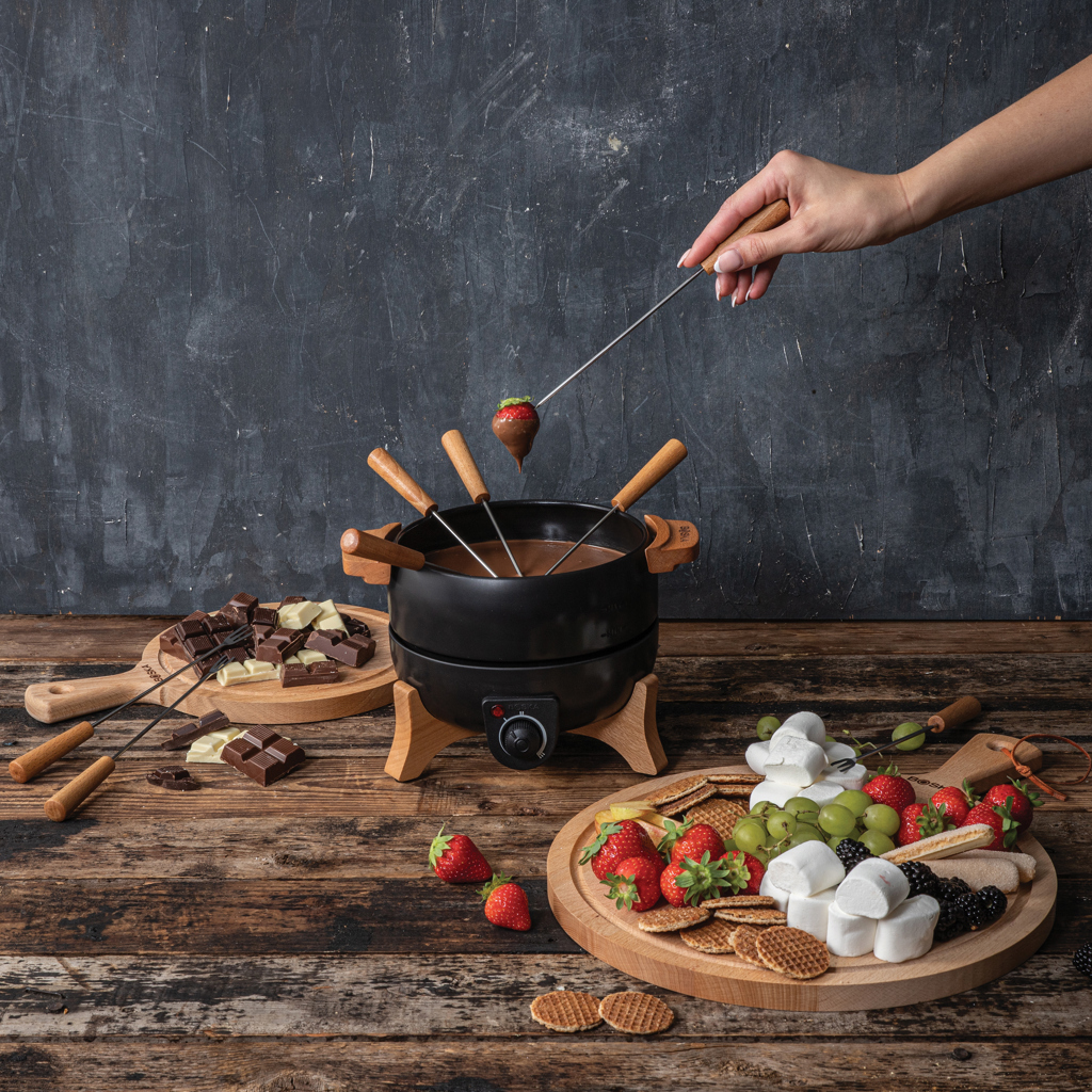 Set fondue eléctrica para fiestas BOSKA 2,3 L (tipo F UE) - Otros accesorios cocina - Regalo Promocional Personalizado - imagen 14