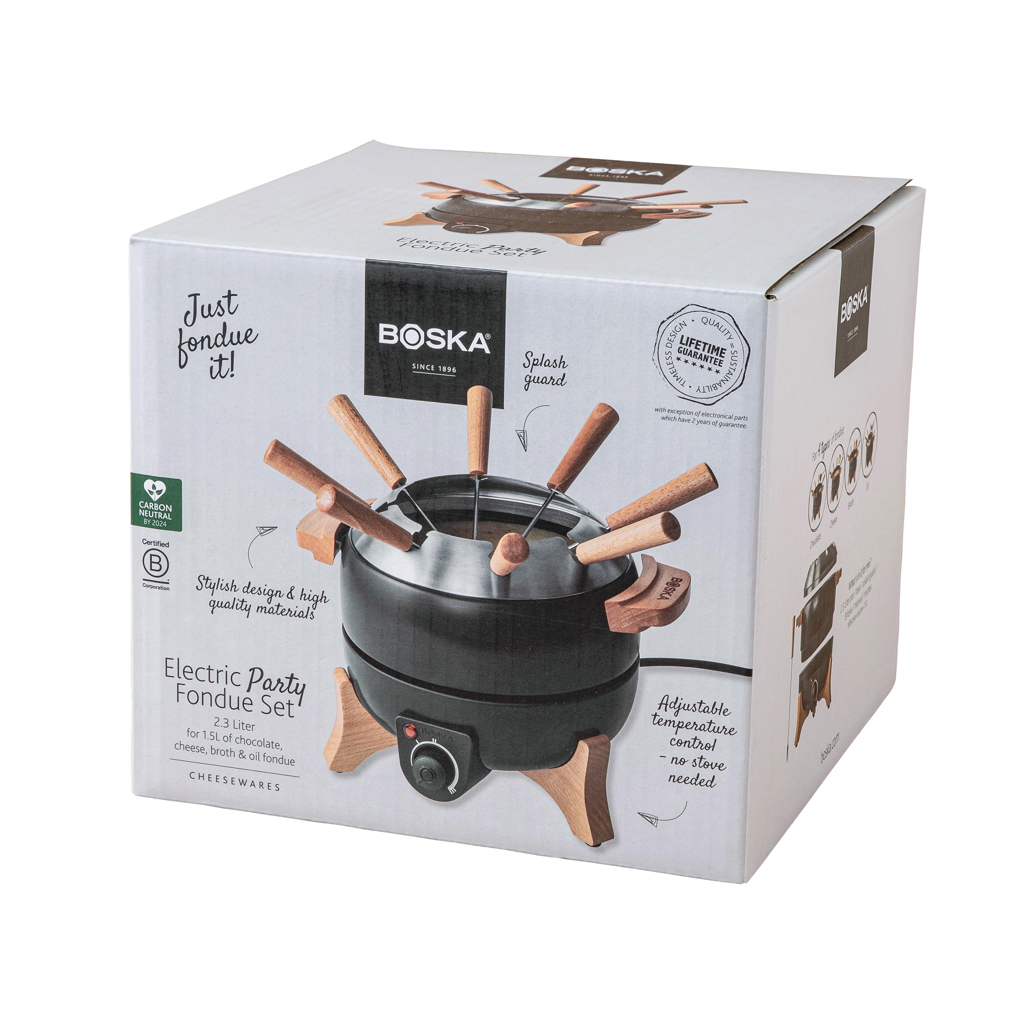 Set fondue eléctrica para fiestas BOSKA 2,3 L (tipo F UE) - Otros accesorios cocina - Regalo Promocional Personalizado - imagen 28