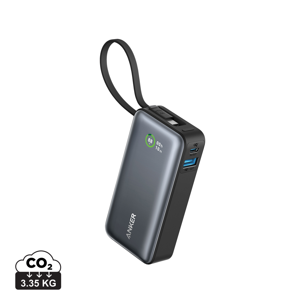 Batería externa Anker Nano 30W con cable USB-C integrado - Tecnología - Regalo Promocional Personalizado