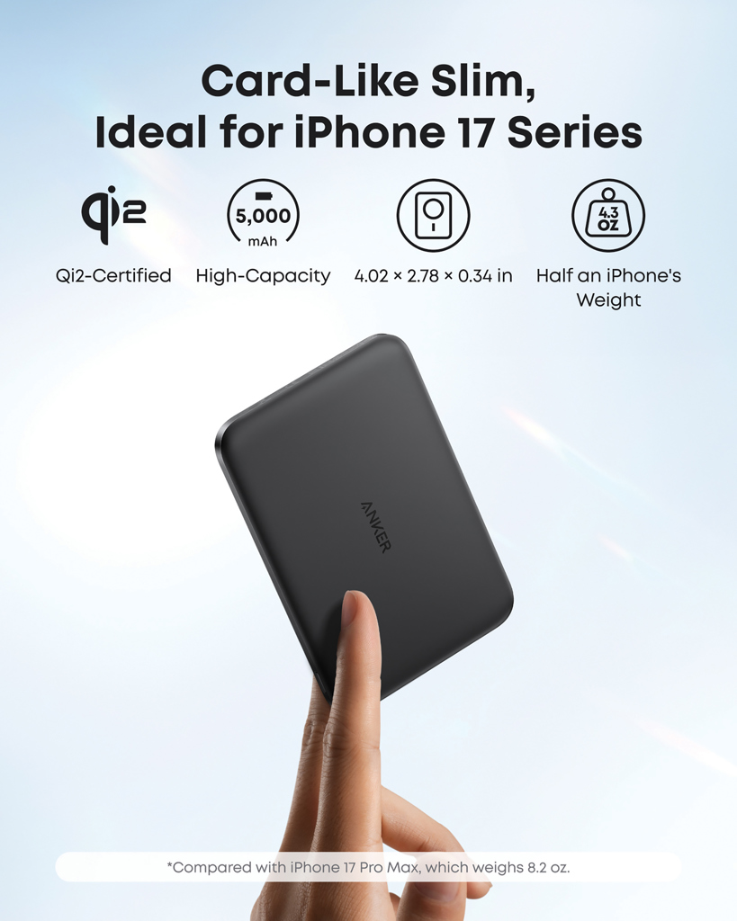 Powerbank inalámbrico Anker Nano15W 5K MagGo Qi 2.0 - Tecnología - Regalo Promocional Personalizado - imagen 6
